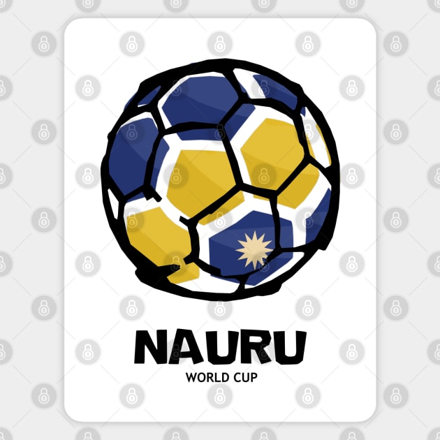 Nauru Football Country Flag Magnet by KewaleeTee